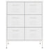 Lady Jillian -  Drawer Cabinet White 80x35x101,5 cm Steel